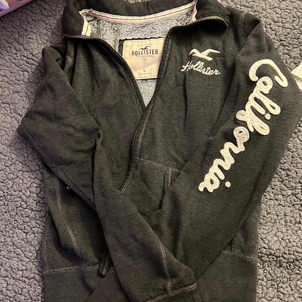 Hollister zip up sweater